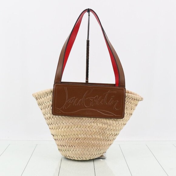 Christian Louboutin Straw Loubishore Tote Bag - Picture 3 of 10